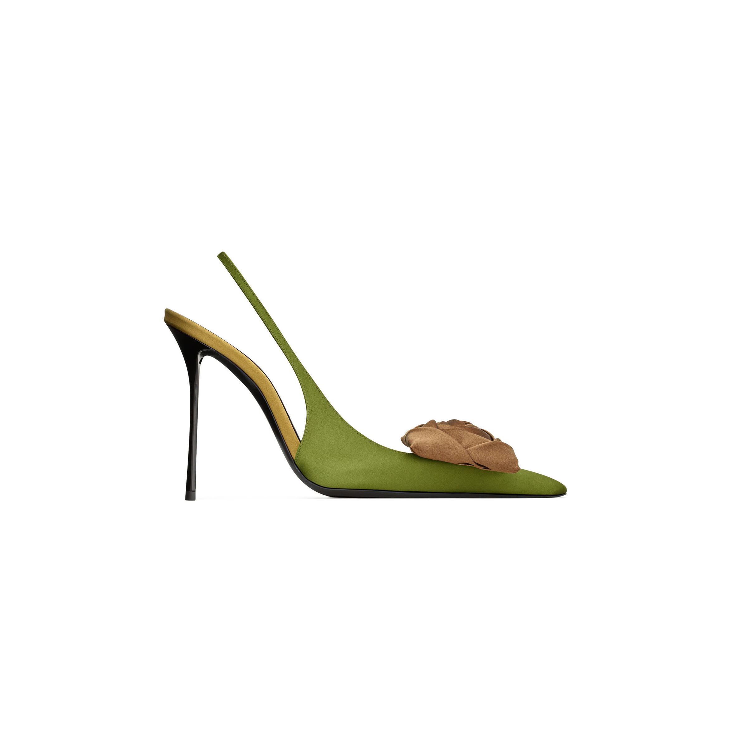 Y51 amalia slingback pumps in satin crepe 850620